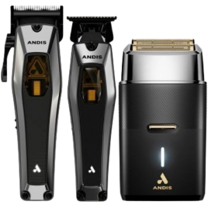 Andis RECON Vector Motor Cordless Clipper + Trimmer + ProFoil Li Plus Shaver Trio